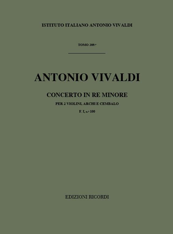 Concerti Per Vl., Archi E B.C.: Per 2 Vl.